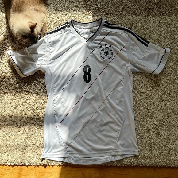Germany Original Home Football Shirt Soccer Jersey Number #8 Ozil DFB Mens XL - Picture 2 of 12